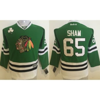 Blackhawks #65 Andrew Shaw Green Stitched Youth NHL Jersey Blackhawks #65 Andrew Shaw Green Stitched Youth NHL Jersey