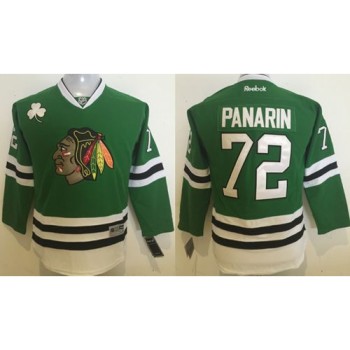 Blackhawks #72 Artemi Panarin Green Stitched Youth NHL Jersey Blackhawks #72 Artemi Panarin Green Stitched Youth NHL Jersey
