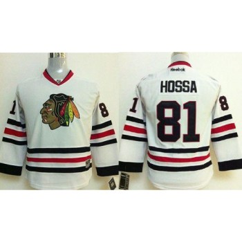 Blackhawks #81 Marian Hossa Stitched White Youth NHL Jersey Blackhawks #81 Marian Hossa Stitched White Youth NHL Jersey