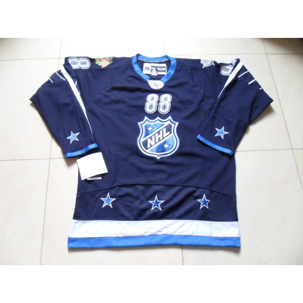 Blackhawks #88 Patrick Kane 2012 All Star Navy Blue Stitched NHL Jersey