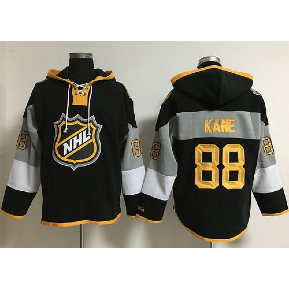 Blackhawks #88 Patrick Kane Black 2016 All Star NHL Hoodie