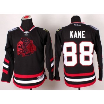Blackhawks #88 Patrick Kane Black(Red Skull) 2014 Stadium Series Stitched Youth NHL Jersey Blackhawks #88 Patrick Kane Black(Red Skull) 2014 Stadium Series Stitched Youth NHL Jersey