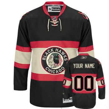 Blackhawks Third Personalized Authentic Black NHL Jersey (S-3XL) Blackhawks Third Personalized Authentic Black NHL Jersey (S-3XL)