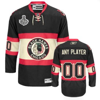 Blackhawks Third Personalized Authentic Black Stanley Cup Finals NHL Jersey (S-3XL) Blackhawks Third Personalized Authentic Black Stanley Cup Finals NHL Jersey (S-3XL)
