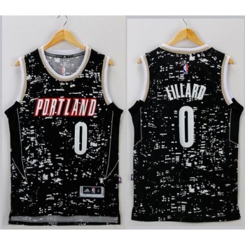 Blazers #0 Damian Lillard Black City Light Stitched NBA Jersey Blazers #0 Damian Lillard Black City Light Stitched NBA Jersey