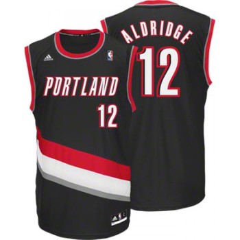 Blazers #12 LaMarcus Aldridge Black Revolution 30 Stitched NBA Jersey Blazers #12 LaMarcus Aldridge Black Revolution 30 Stitched NBA Jersey