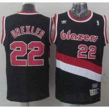 Blazers #22 Clyde Drexler Black Soul Swingman Throwback Stitched NBA Jersey Blazers #22 Clyde Drexler Black Soul Swingman Throwback Stitched NBA Jersey