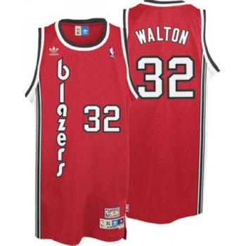 Blazers #32 Bill Walton Red Throwback Stitched NBA Jersey Blazers #32 Bill Walton Red Throwback Stitched NBA Jersey