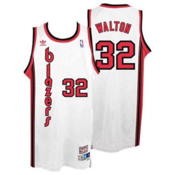 Blazers #32 Bill Walton White Throwback Stitched NBA Jersey Blazers #32 Bill Walton White Throwback Stitched NBA Jersey