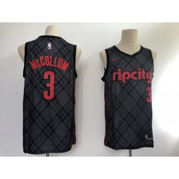 Blazers #3 C.J. McCollum Black City Edition Swingman Stitched Jersey Blazers #3 C.J. McCollum Black City Edition Swingman Stitched Jersey
