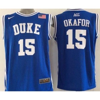 Blue Devils #15 Jahlil Okafor Blue Basketball New Stitched NCAA Jersey Blue Devils #15 Jahlil Okafor Blue Basketball New Stitched NCAA Jersey