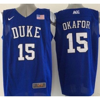 Blue Devils #15 Jahlil Okafor Royal Blue Basketball Elite Stitched NCAA Jersey Blue Devils #15 Jahlil Okafor Royal Blue Basketball Elite Stitched NCAA Jersey