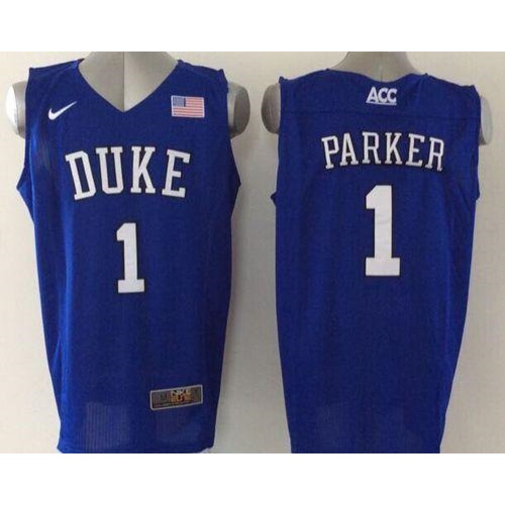 Blue Devils #1 Jabari Parker Blue Basketball Elite Stitched NCAA Jersey
