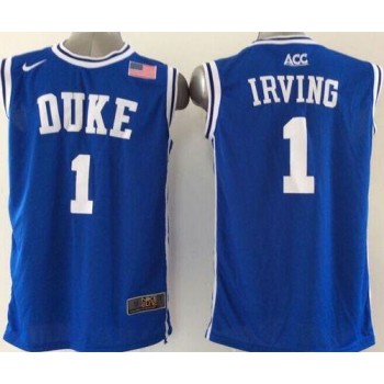 Blue Devils #1 Kyrie Irving Blue Basketball New Stitched NCAA Jersey Blue Devils #1 Kyrie Irving Blue Basketball New Stitched NCAA Jersey