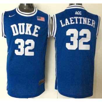 Blue Devils #32 Christian Laettner Blue Basketball New Stitched NCAA Jersey Blue Devils #32 Christian Laettner Blue Basketball New Stitched NCAA Jersey