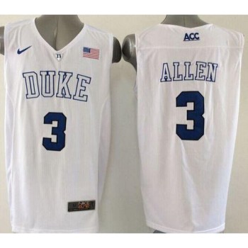 Blue Devils #3 Grayson Allen White Basketball Elite Stitched NCAA Jersey Blue Devils #3 Grayson Allen White Basketball Elite Stitched NCAA Jersey