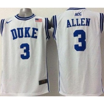 Blue Devils #3 Grayson Allen White Basketball Stitched NCAA Jersey Blue Devils #3 Grayson Allen White Basketball Stitched NCAA Jersey