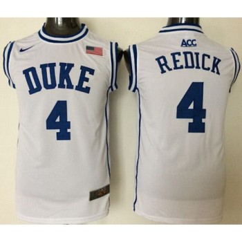 Blue Devils #4 J.J. Redick White Basketball New Stitched NCAA Jersey Blue Devils #4 J.J. Redick White Basketball New Stitched NCAA Jersey