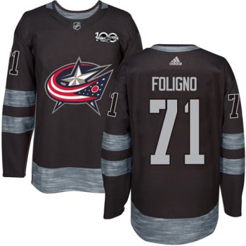 Blue Jackets #71 Nick Foligno Black 1917-2017 100th Anniversary Stitched NHL Jersey Blue Jackets #71 Nick Foligno Black 1917-2017 100th Anniversary Stitched NHL Jersey