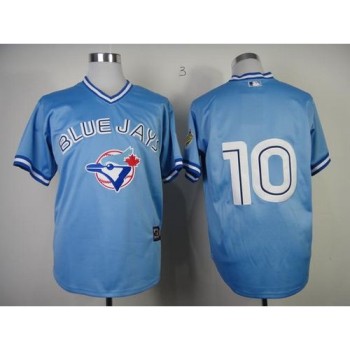 Blue Jays #10 Edwin Encarnacion Blue Stitched MLB Jersey Blue Jays #10 Edwin Encarnacion Blue Stitched MLB Jersey
