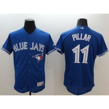 Blue Jays #11 Kevin Pillar Blue Flexbase Authentic Collection Stitched MLB Jersey Blue Jays #11 Kevin Pillar Blue Flexbase Authentic Collection Stitched MLB Jersey