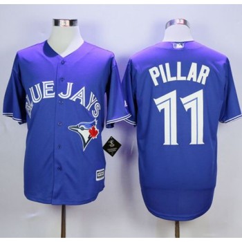 Blue Jays #11 Kevin Pillar Blue New Cool Base Stitched MLB Jersey Blue Jays #11 Kevin Pillar Blue New Cool Base Stitched MLB Jersey