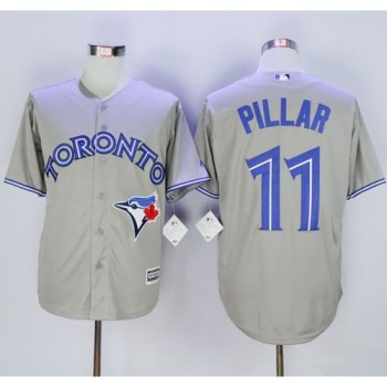 Blue Jays #11 Kevin Pillar Grey New Cool Base Stitched MLB Jersey Blue Jays #11 Kevin Pillar Grey New Cool Base Stitched MLB Jersey