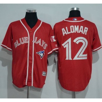 Blue Jays #12 Roberto Alomar Red New Cool Base Canada Day Stitched MLB Jersey Blue Jays #12 Roberto Alomar Red New Cool Base Canada Day Stitched MLB Jersey