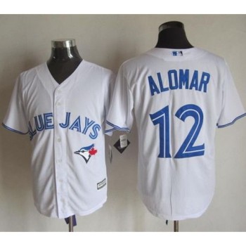 Blue Jays #12 Roberto Alomar White New Cool Base Stitched MLB Jersey Blue Jays #12 Roberto Alomar White New Cool Base Stitched MLB Jersey