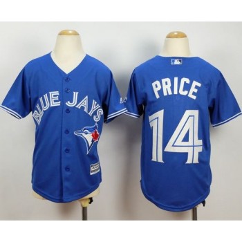 Blue Jays #14 David Price Blue Cool Base Stitched Youth MLB Jersey Blue Jays #14 David Price Blue Cool Base Stitched Youth MLB Jersey