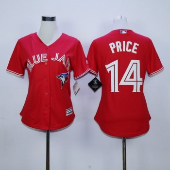 Blue Jays #14 David Price Red Canada Day Women's Stitched MLB Jersey Blue Jays #14 David Price Red Canada Day Women's Stitched MLB Jersey