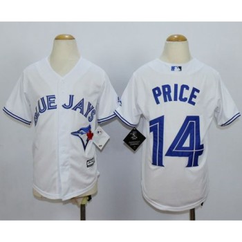 Blue Jays #14 David Price White Cool Base Stitched Youth MLB Jersey Blue Jays #14 David Price White Cool Base Stitched Youth MLB Jersey