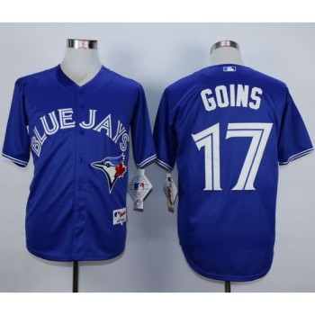Blue Jays #17 Ryan Goins Blue Cool Base Stitched MLB Jersey Blue Jays #17 Ryan Goins Blue Cool Base Stitched MLB Jersey