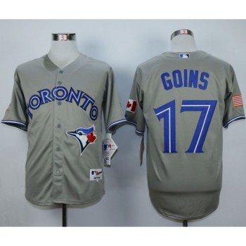 Blue Jays #17 Ryan Goins Grey Cool Base Stitched MLB Jersey Blue Jays #17 Ryan Goins Grey Cool Base Stitched MLB Jersey