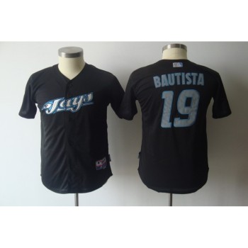 Blue Jays #19 Jose Bautista Black Cool Base Stitched Youth MLB Jersey Blue Jays #19 Jose Bautista Black Cool Base Stitched Youth MLB Jersey