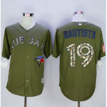 Blue Jays #19 Jose Bautista Green Camo New Cool Base Stitched MLB Jersey Blue Jays #19 Jose Bautista Green Camo New Cool Base Stitched MLB Jersey