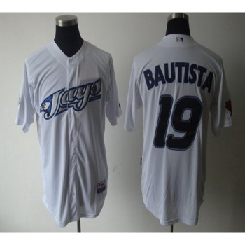 Blue Jays #19 Jose Bautista White Cool Base Stitched MLB Jersey Blue Jays #19 Jose Bautista White Cool Base Stitched MLB Jersey