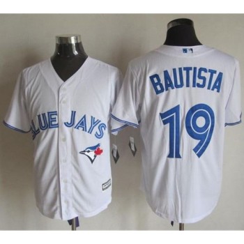 Blue Jays #19 Jose Bautista White New Cool Base Stitched MLB Jersey Blue Jays #19 Jose Bautista White New Cool Base Stitched MLB Jersey