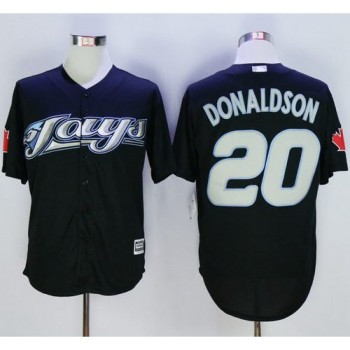 Blue Jays #20 Josh Donaldson Black New Cool Base Stitched MLB Jersey Blue Jays #20 Josh Donaldson Black New Cool Base Stitched MLB Jersey