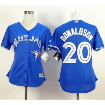 Blue Jays #20 Josh Donaldson Blue Alternate Women's Stitched MLB Jersey Blue Jays #20 Josh Donaldson Blue Alternate Women's Stitched MLB Jersey