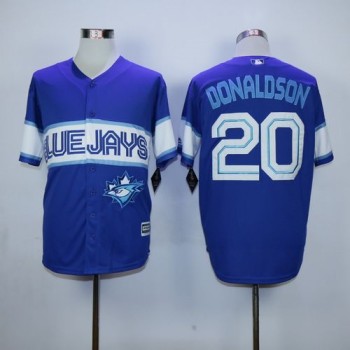 Blue Jays #20 Josh Donaldson Blue Exclusive New Cool Base Stitched MLB Jersey Blue Jays #20 Josh Donaldson Blue Exclusive New Cool Base Stitched MLB Jersey
