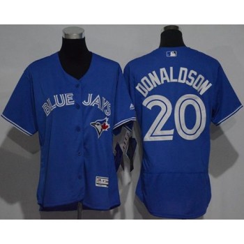 Blue Jays #20 Josh Donaldson Blue Flexbase Authentic Women's Stitched MLB Jersey Blue Jays #20 Josh Donaldson Blue Flexbase Authentic Women's Stitched MLB Jersey