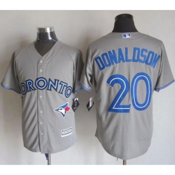 Blue Jays #20 Josh Donaldson Grey New Cool Base Stitched MLB Jersey Blue Jays #20 Josh Donaldson Grey New Cool Base Stitched MLB Jersey
