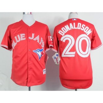 Blue Jays #20 Josh Donaldson Red Canada Day Stitched MLB Jersey Blue Jays #20 Josh Donaldson Red Canada Day Stitched MLB Jersey