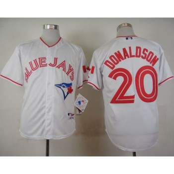 Blue Jays #20 Josh Donaldson White 2015 Canada Day Stitched MLB Jersey Blue Jays #20 Josh Donaldson White 2015 Canada Day Stitched MLB Jersey