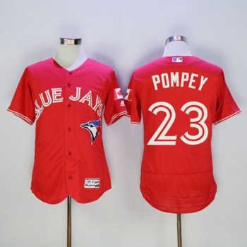 Blue Jays #23 Dalton Pompey Red Flexbase Authentic Collection Canada Day Stitched MLB Jersey Blue Jays #23 Dalton Pompey Red Flexbase Authentic Collection Canada Day Stitched MLB Jersey