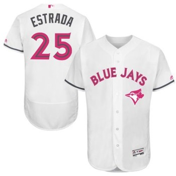 Blue Jays #25 Marco Estrada White Flexbase Authentic Collection 2016 Mother's Day Stitched MLB Jersey Blue Jays #25 Marco Estrada White Flexbase Authentic Collection 2016 Mother's Day Stitched MLB Jersey