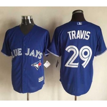 Blue Jays #29 Devon Travis Blue New Cool Base Stitched MLB Jersey Blue Jays #29 Devon Travis Blue New Cool Base Stitched MLB Jersey