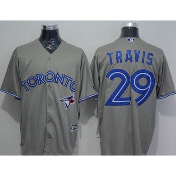 Blue Jays #29 Devon Travis Grey New Cool Base Stitched MLB Jersey Blue Jays #29 Devon Travis Grey New Cool Base Stitched MLB Jersey
