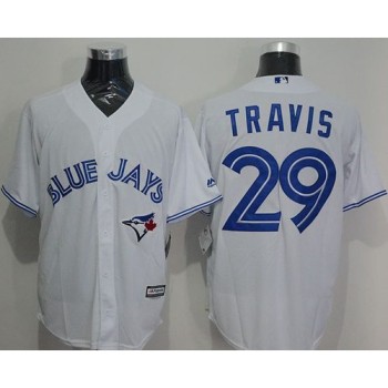 Blue Jays #29 Devon Travis White New Cool Base Stitched MLB Jersey Blue Jays #29 Devon Travis White New Cool Base Stitched MLB Jersey